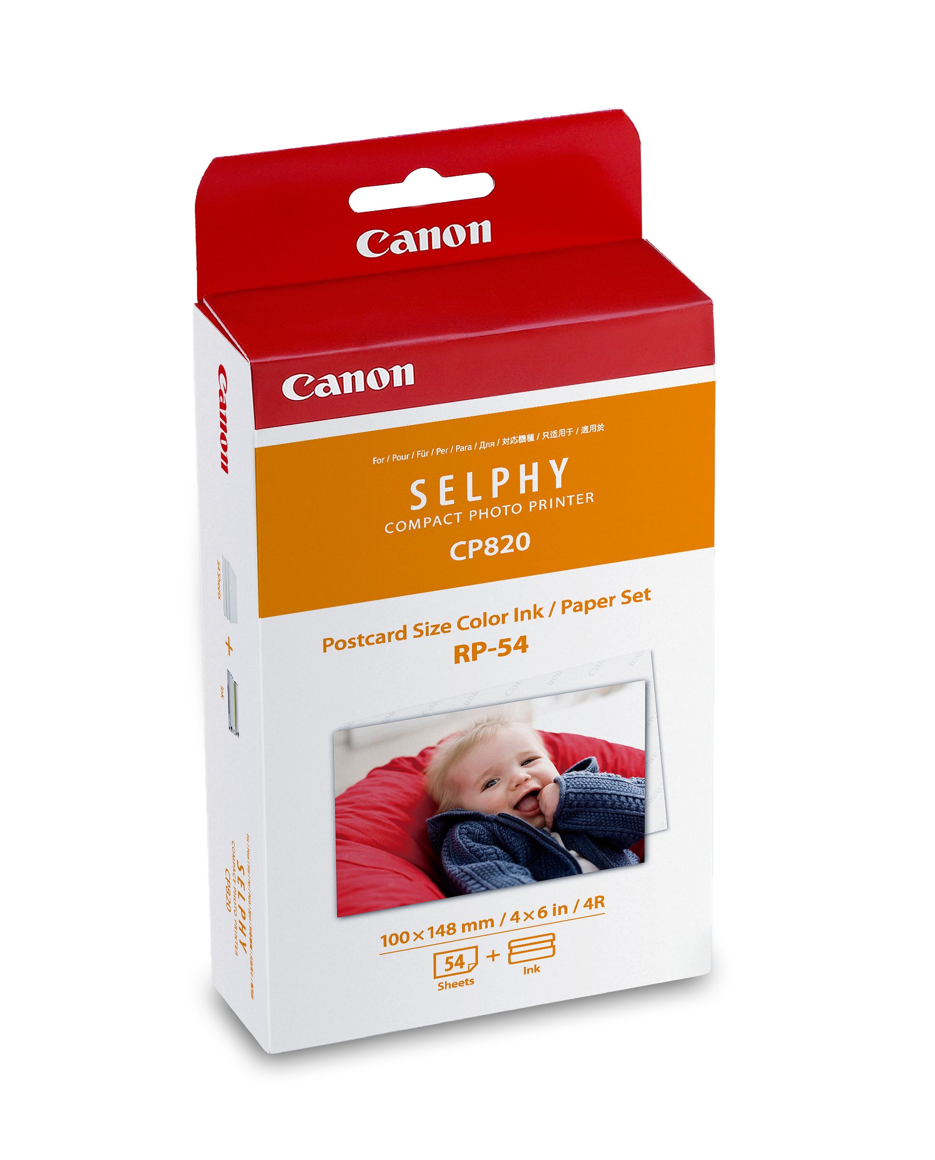 Canon SELPHY CP ❌4箱破格 残りわずか！ Amazon.co.jp: Canon SELPHY RP-54 Color Ink Cassette + 54Sheets 4R